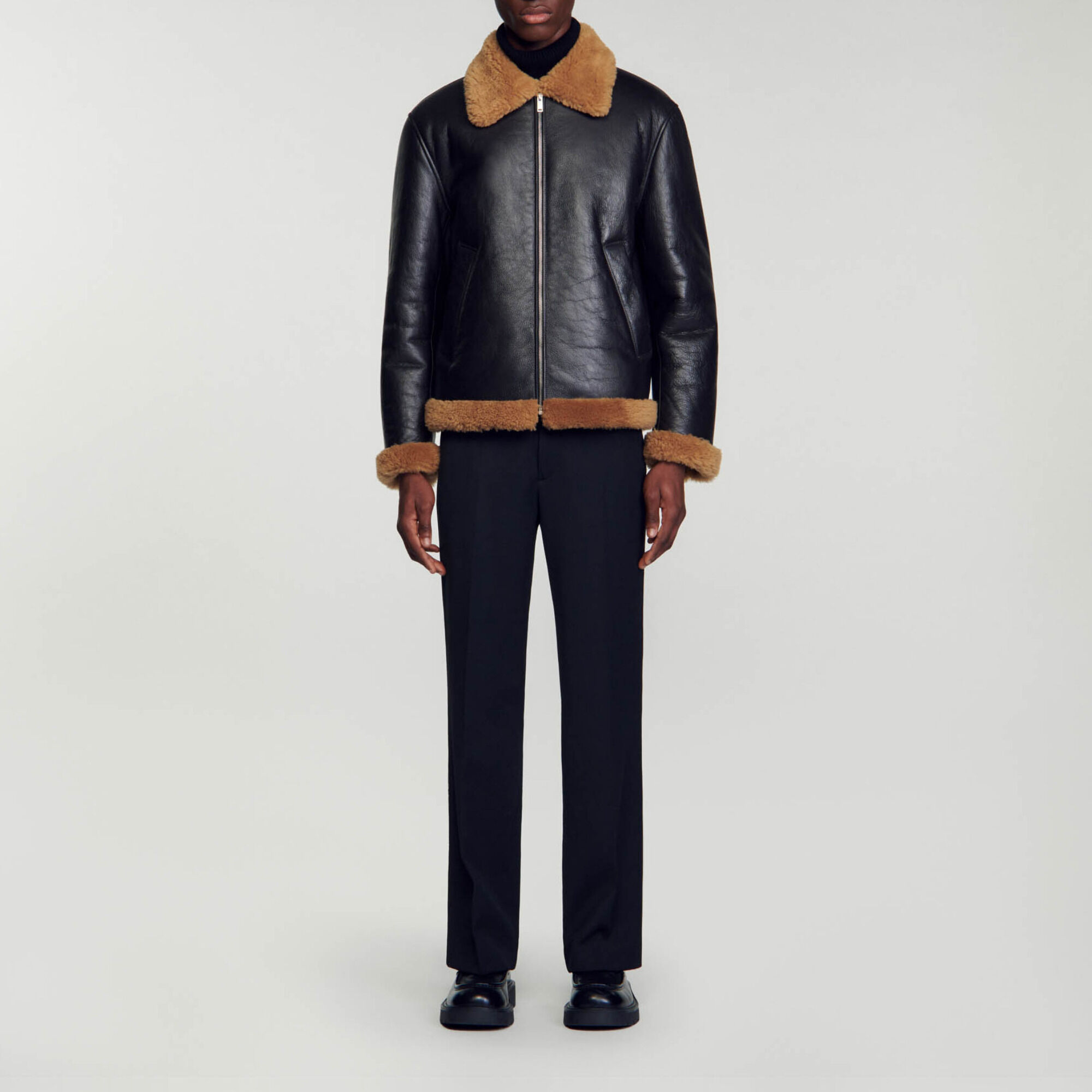 Sandro blouson cuir 2025