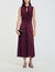 Robe longue en satin