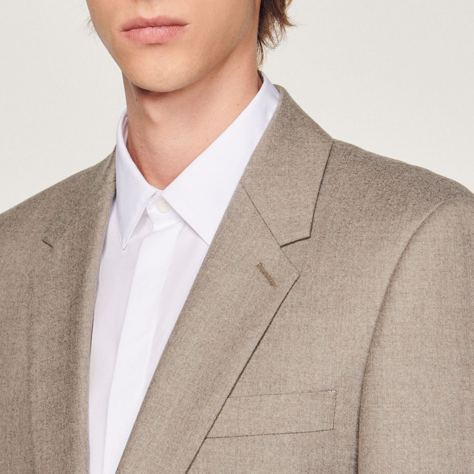 Veste de costume en flanelle