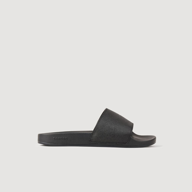 Sandales en cuir reconstitu&eacute;