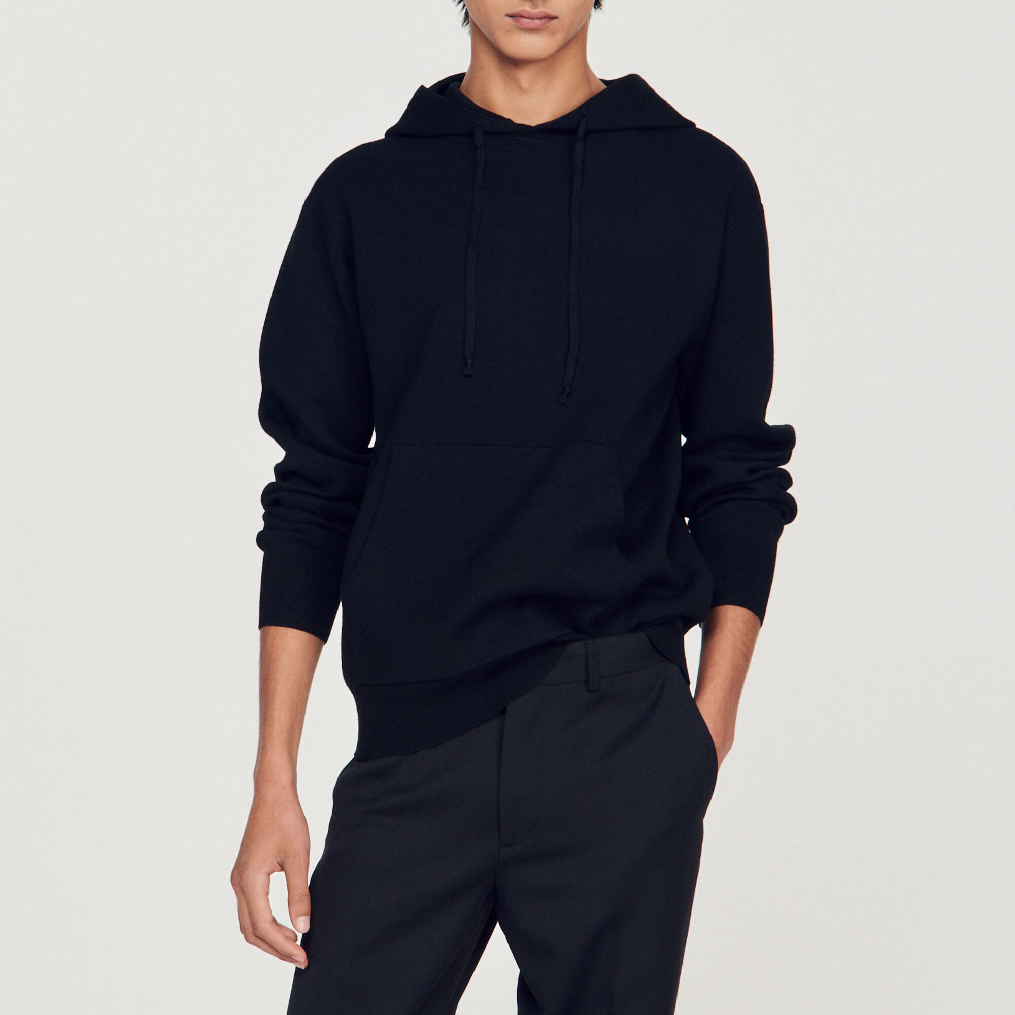 Hoodie en maille tricotée