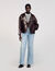 Blouson en cuir oversize