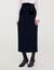 Jupe longue en tweed et velours