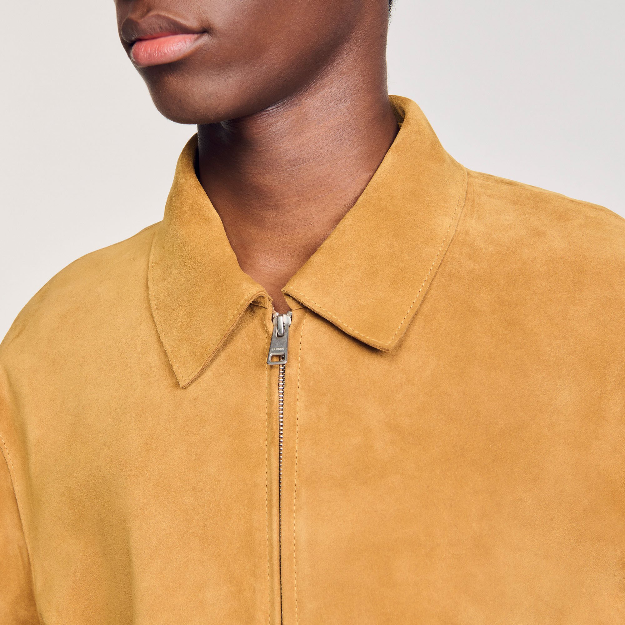 Blouson en croute de cuir 