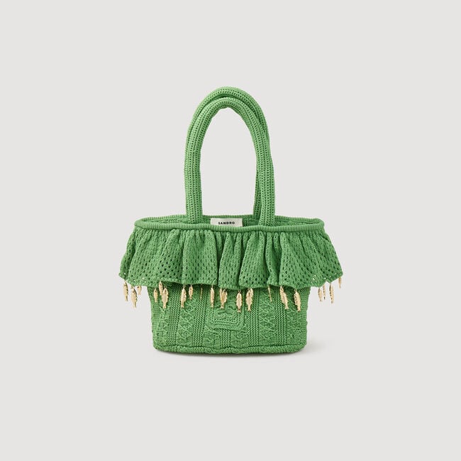 Sac en crochet à pampilles