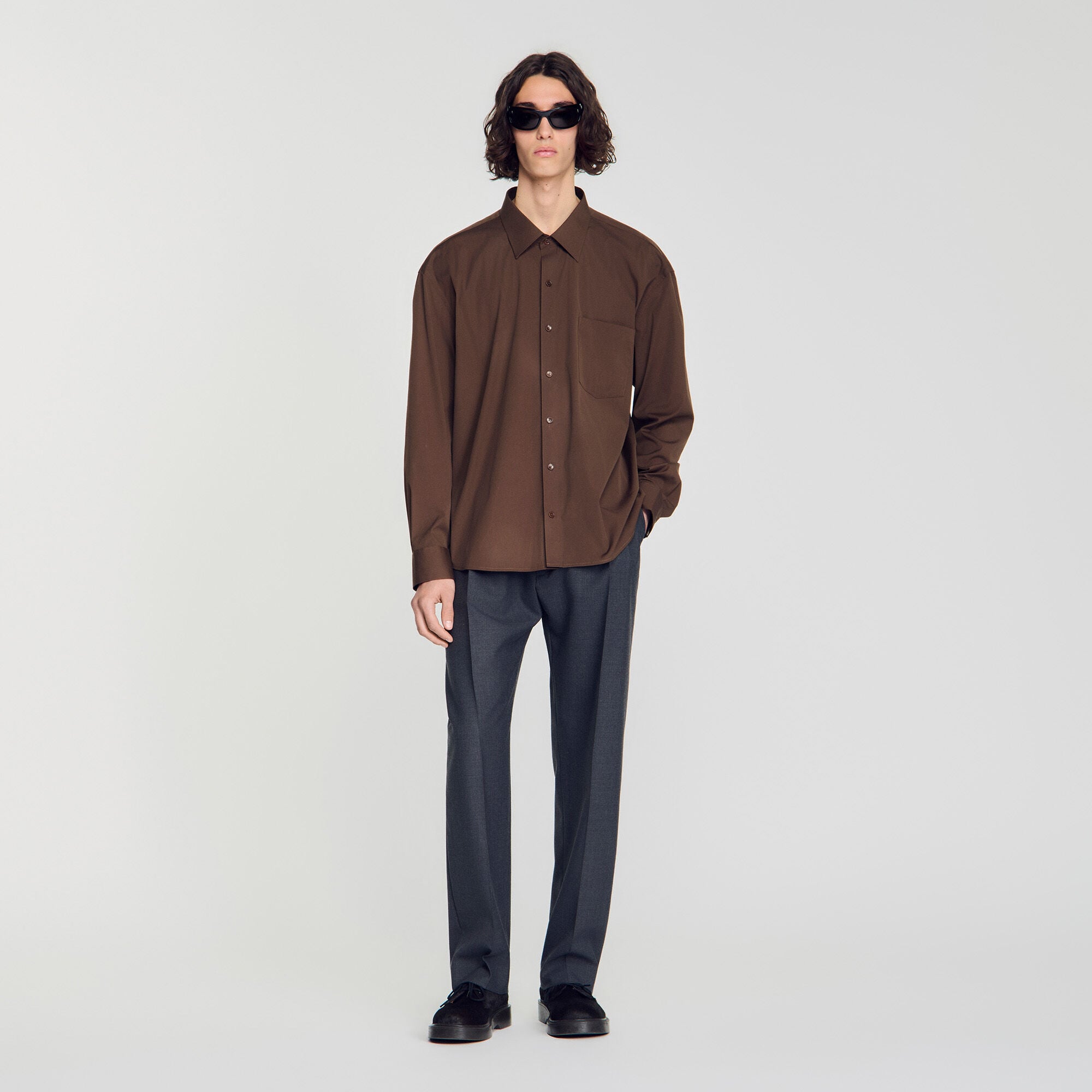Chemise oversize en coton