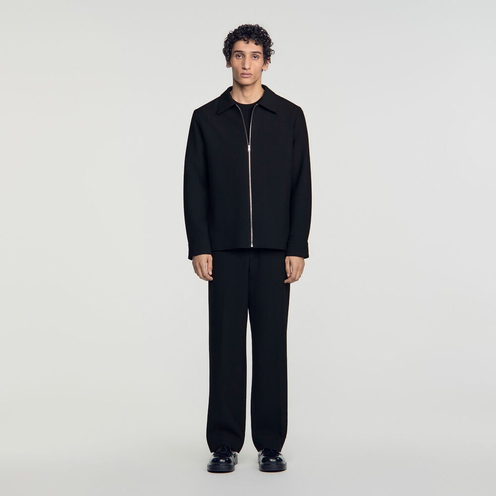 Sandro Chemise zippée – Noir – vue 2