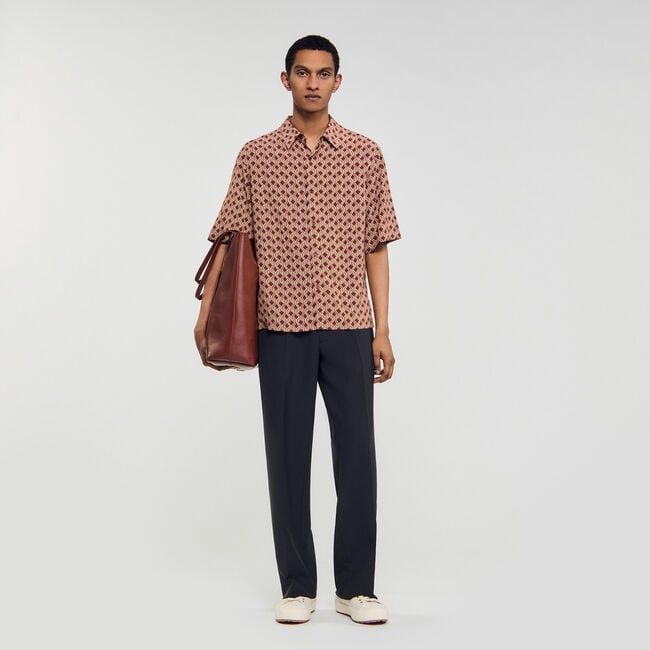 Chemise à imprimé corde