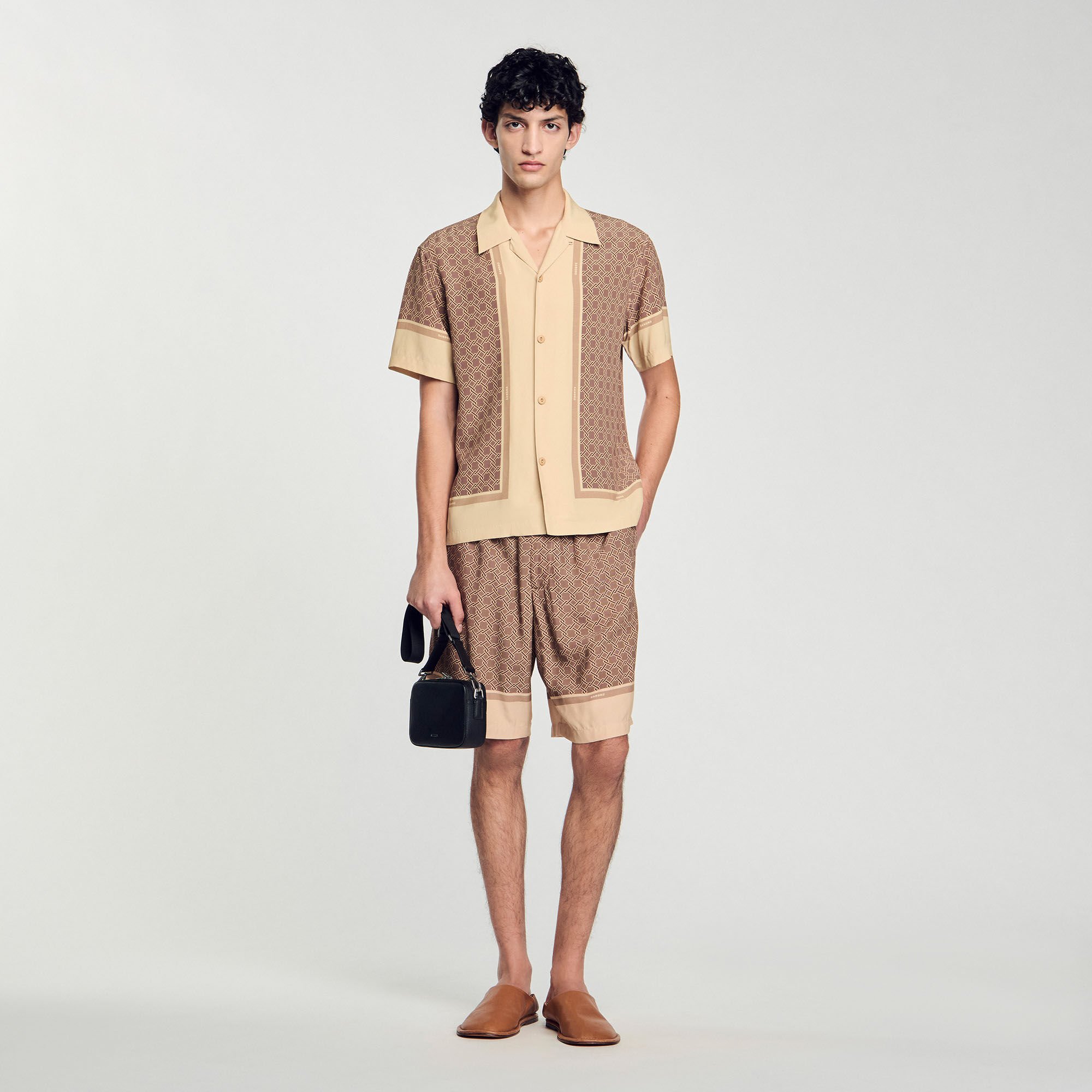 Chemise imprimée à manches courtes
