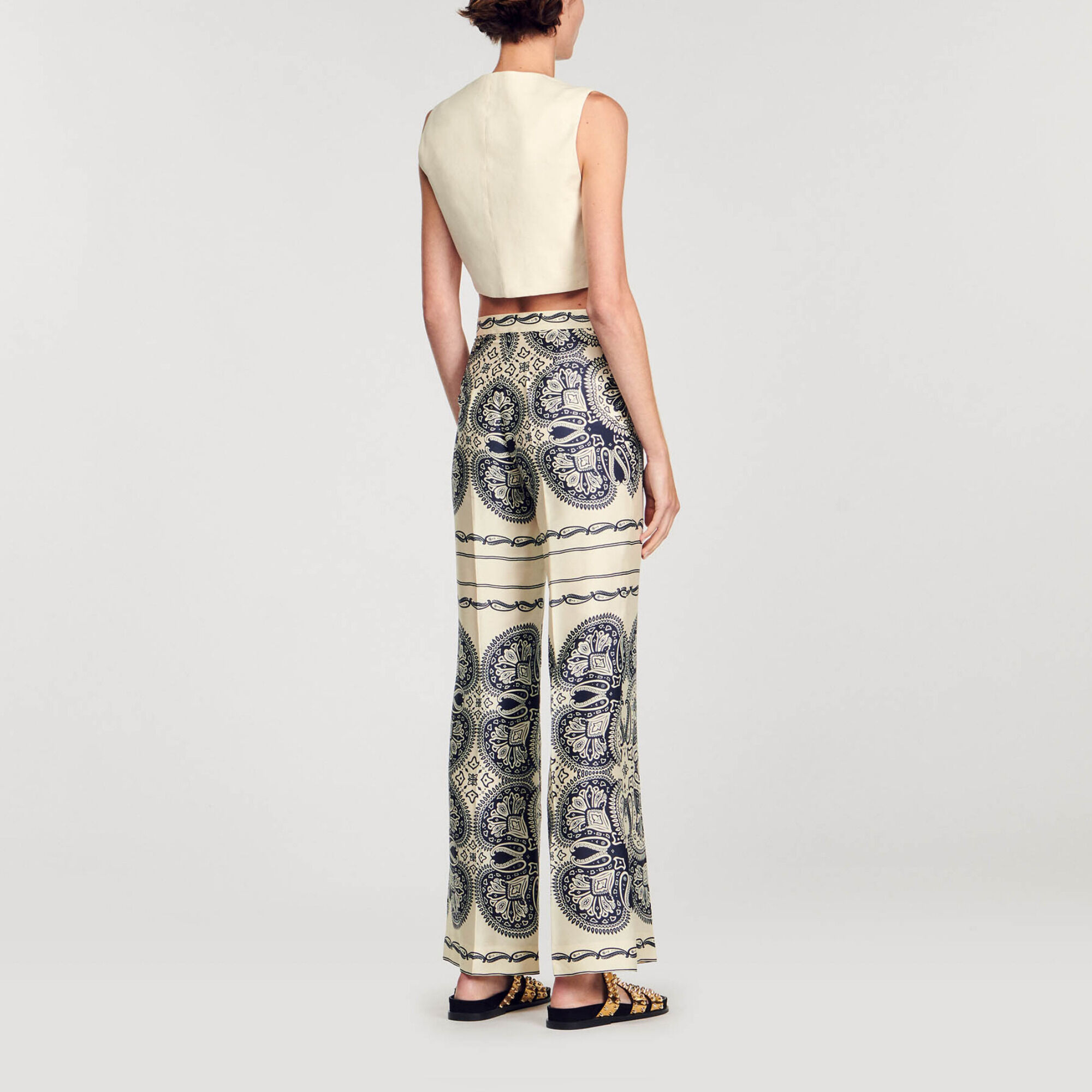 Pantalon fluide imprimé