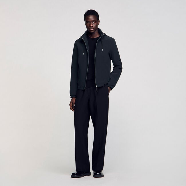 Blouson zippé à capuche