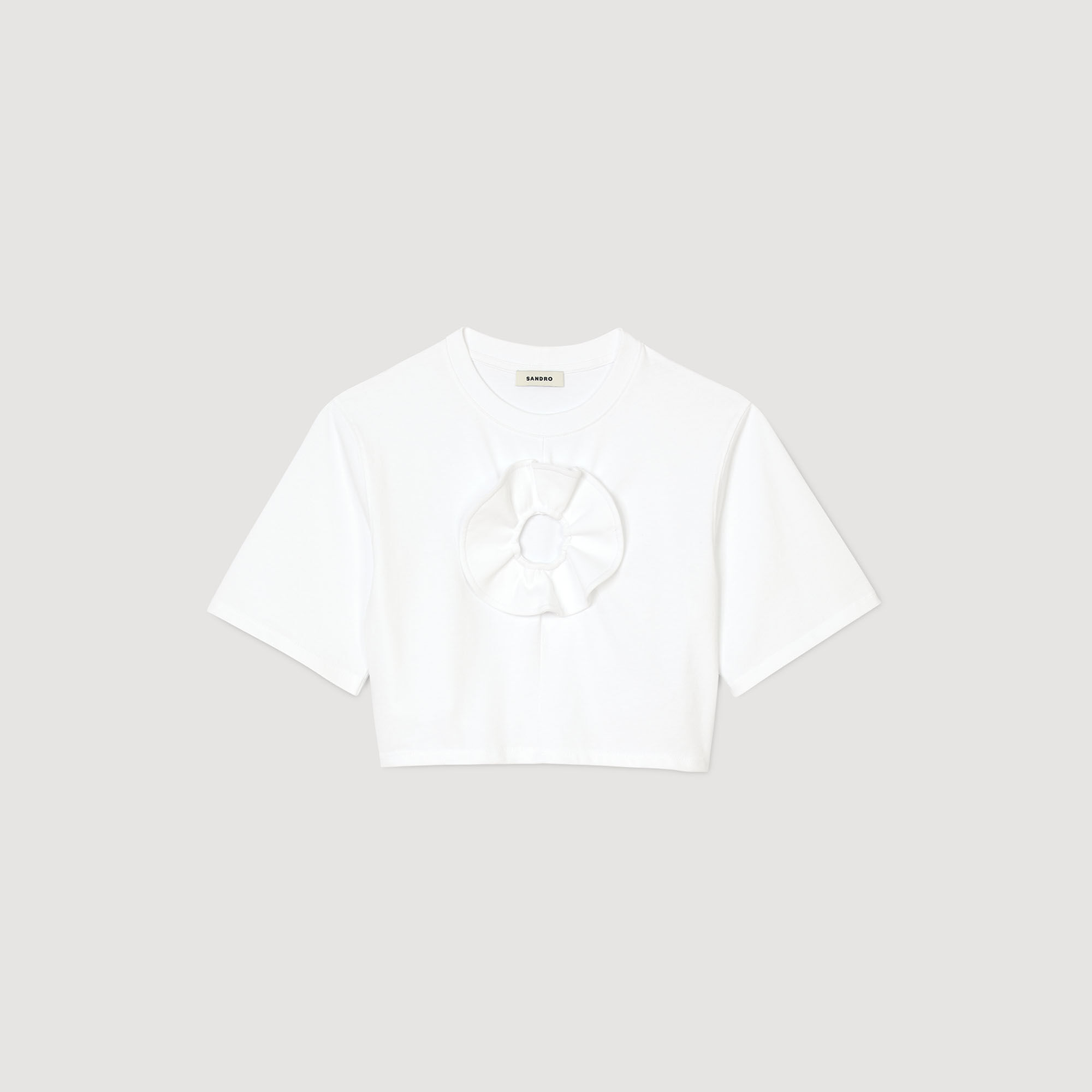 T-shirt à détail volant