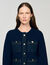 Cardigan à détails denim