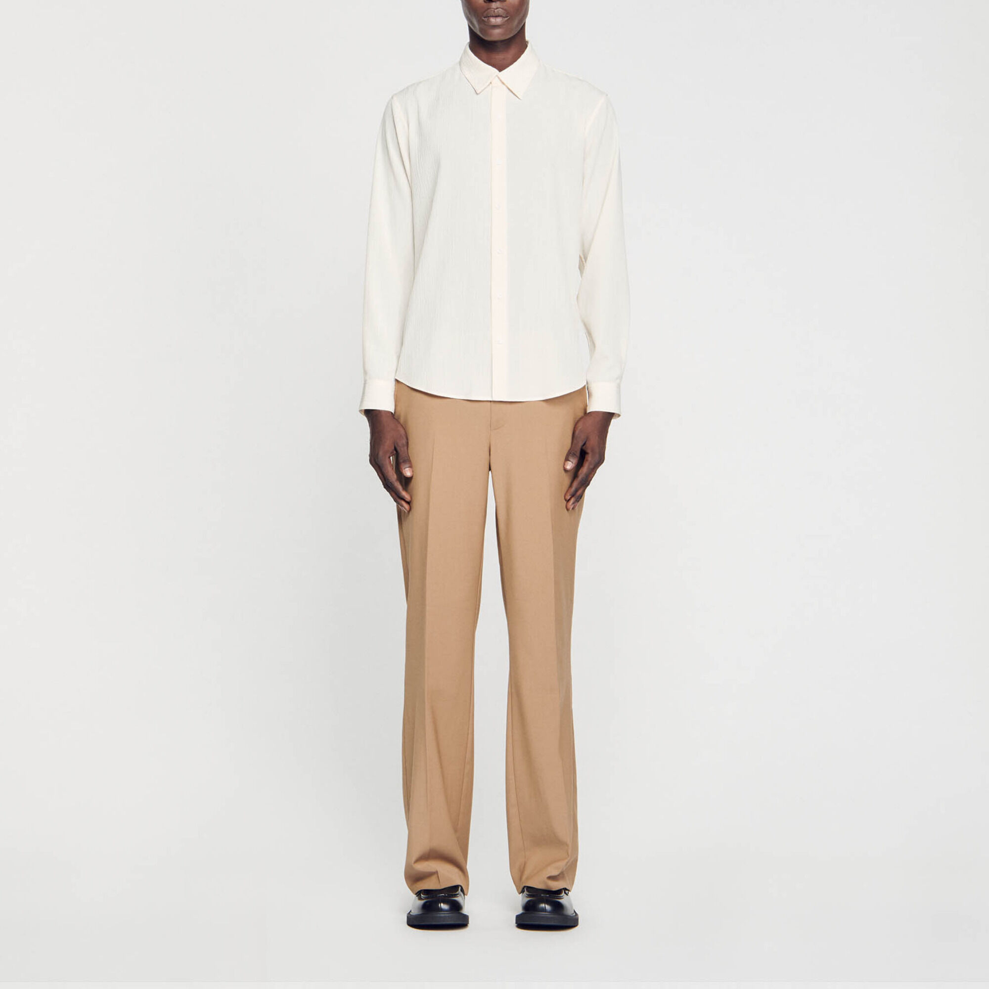 Chemise fluide plissée