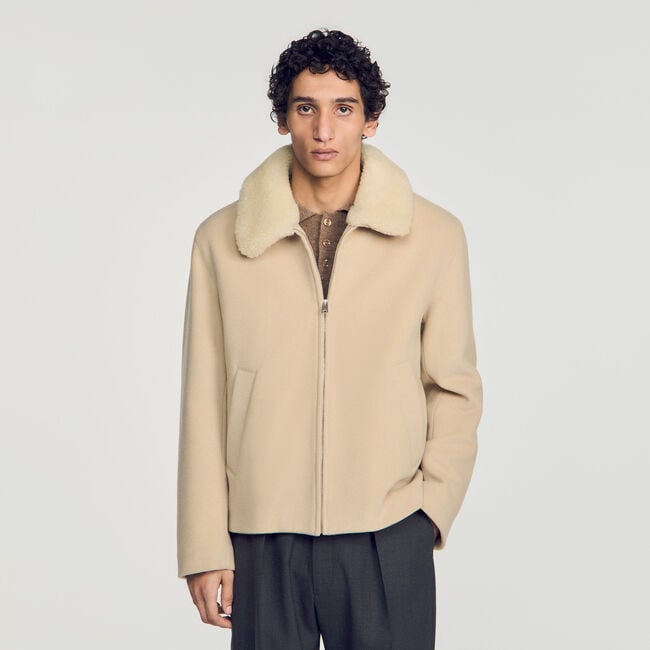 Blouson laine et cachemire - Homme | Sandro Paris