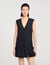 Robe courte de tailleur à volant 