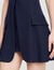 Robe courte tailleur plissée 