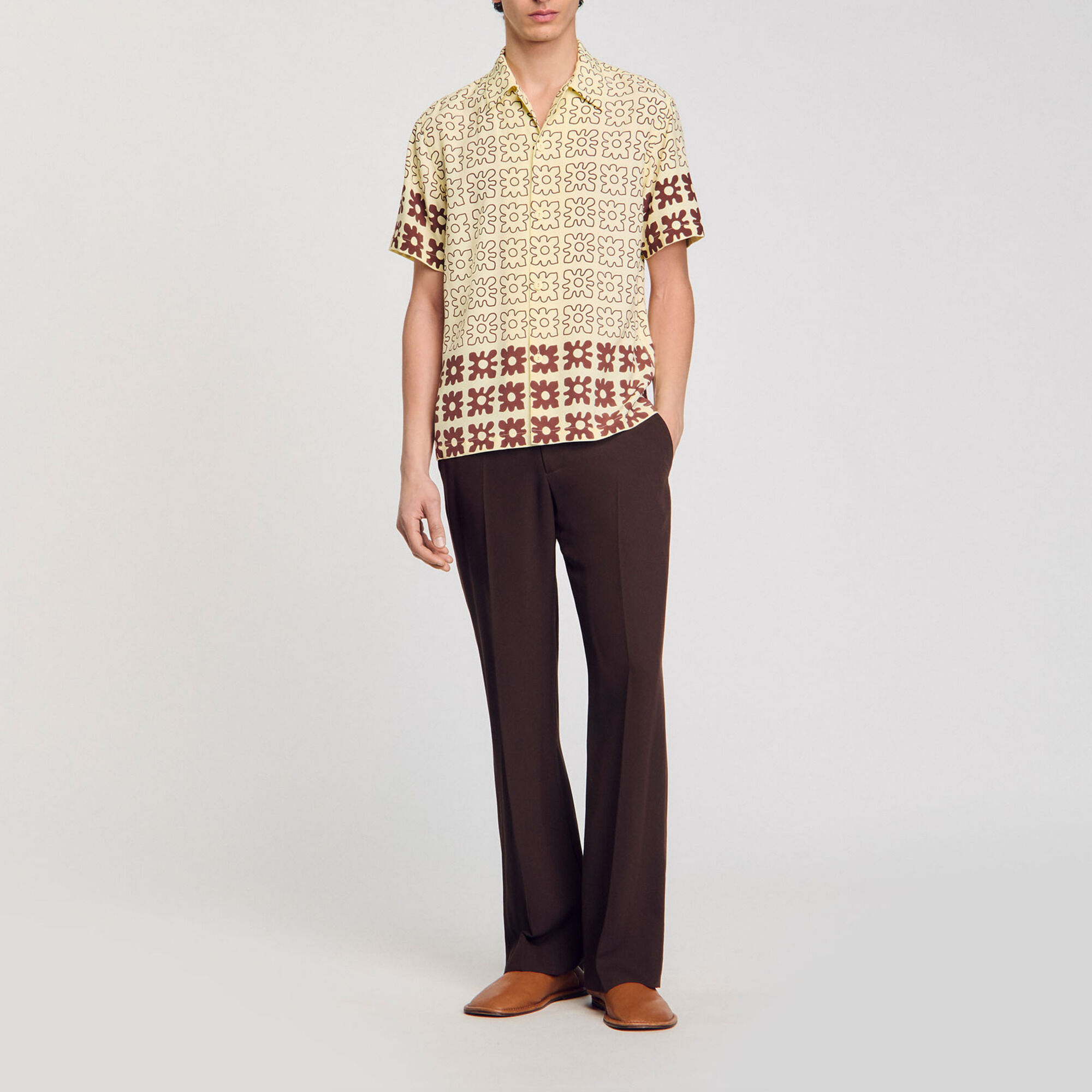 Chemise &agrave; imprim&eacute; fleuri