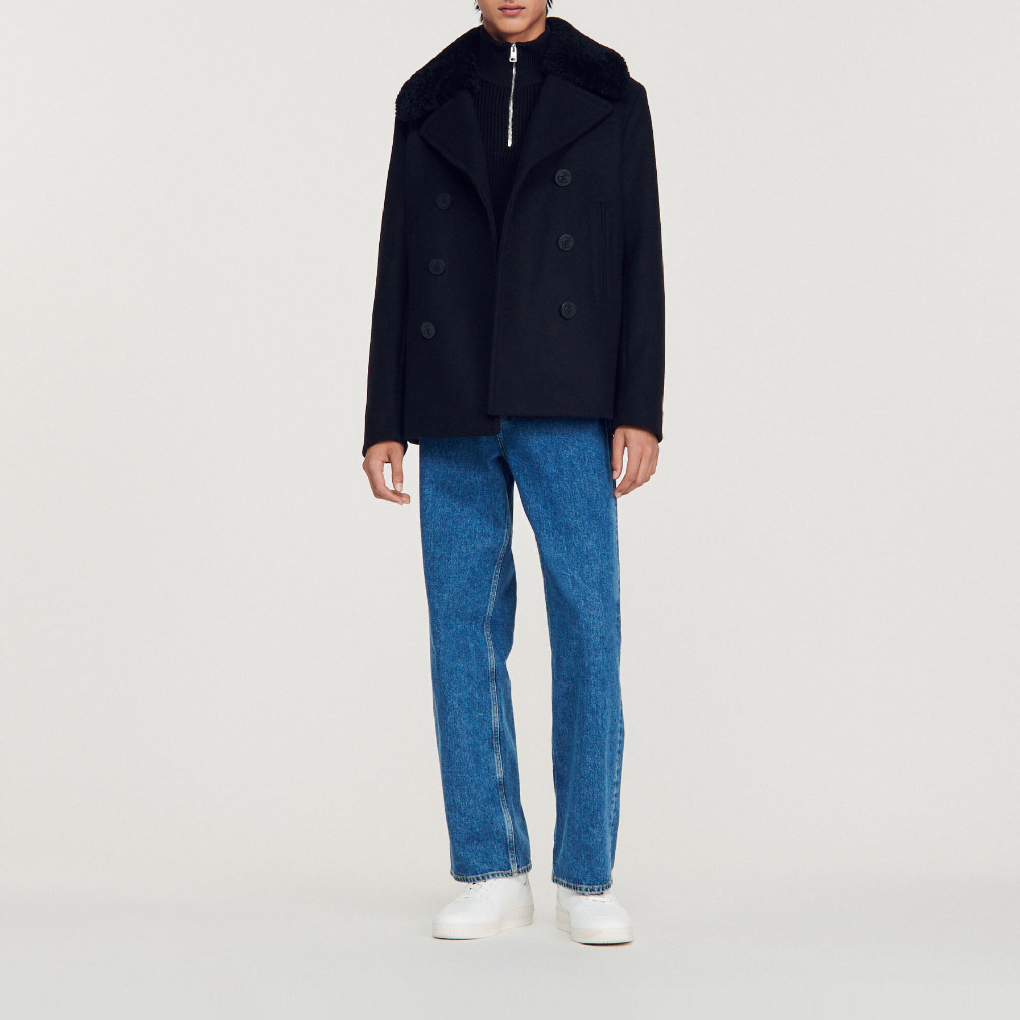 Caban col mouton homme on sale