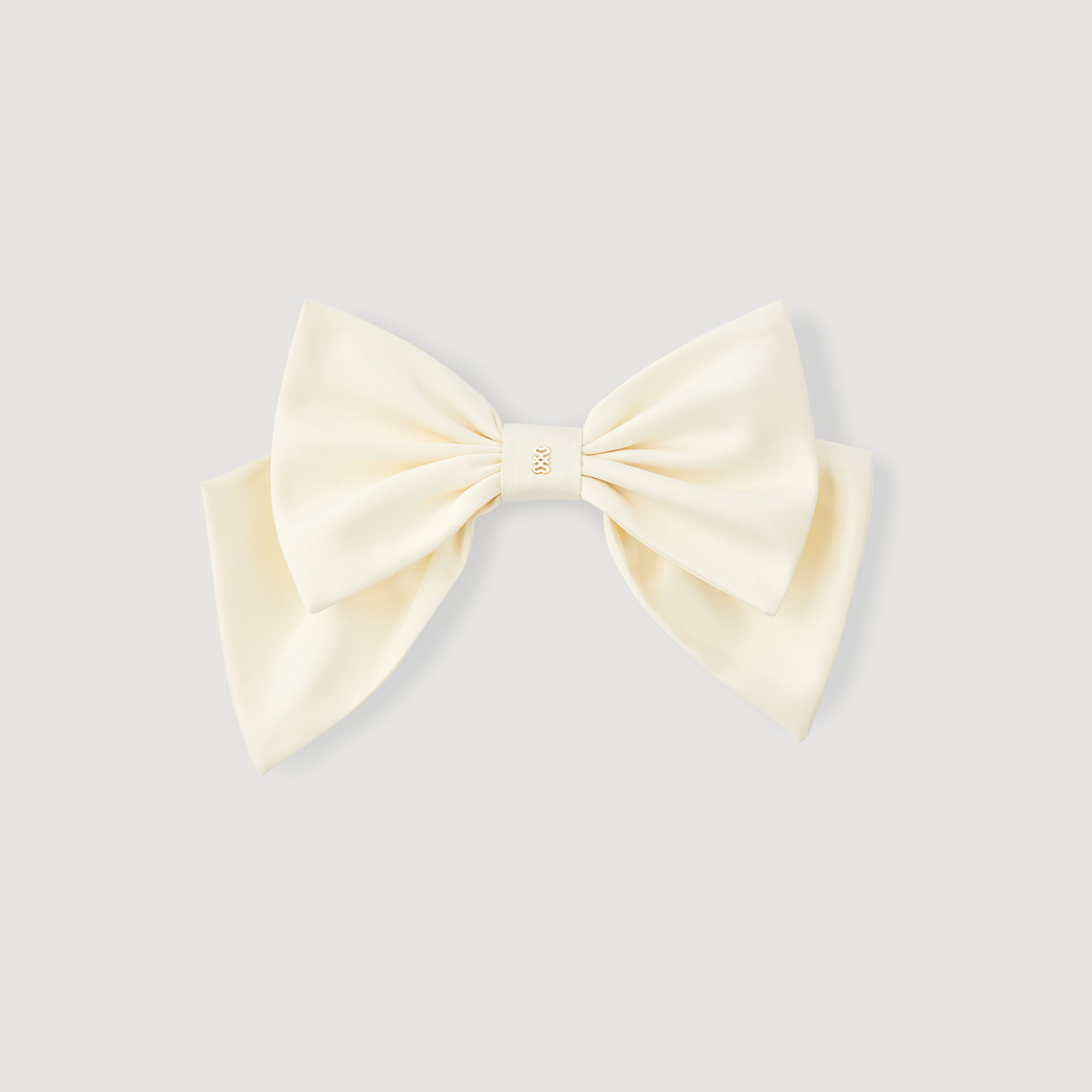 Barrette nœud satinée 