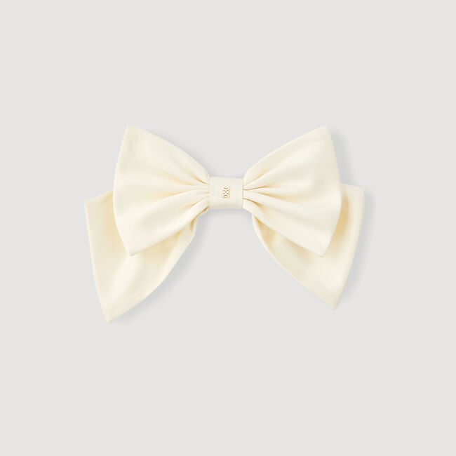 Barrette nœud satinée 