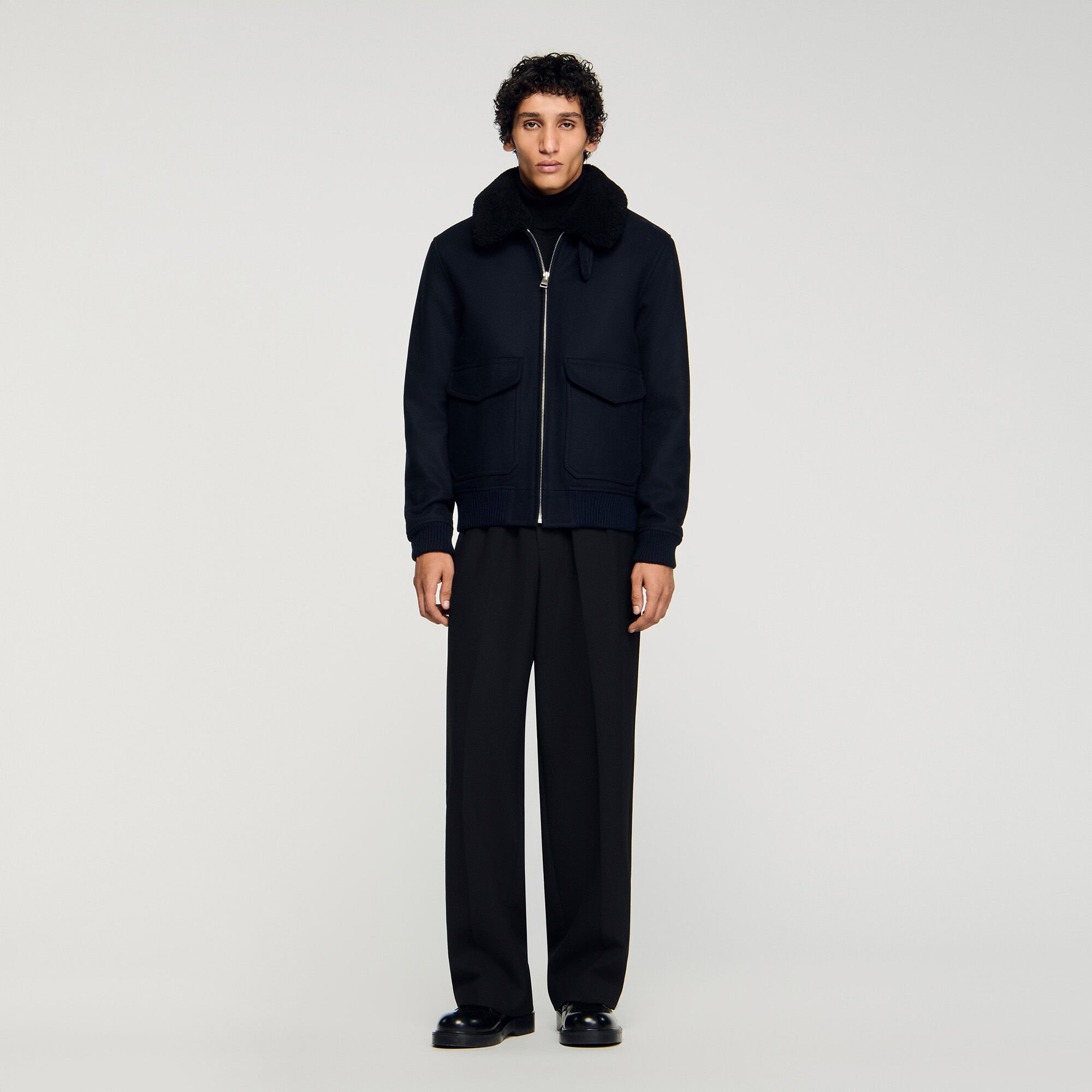 Blouson aviateur zippé
