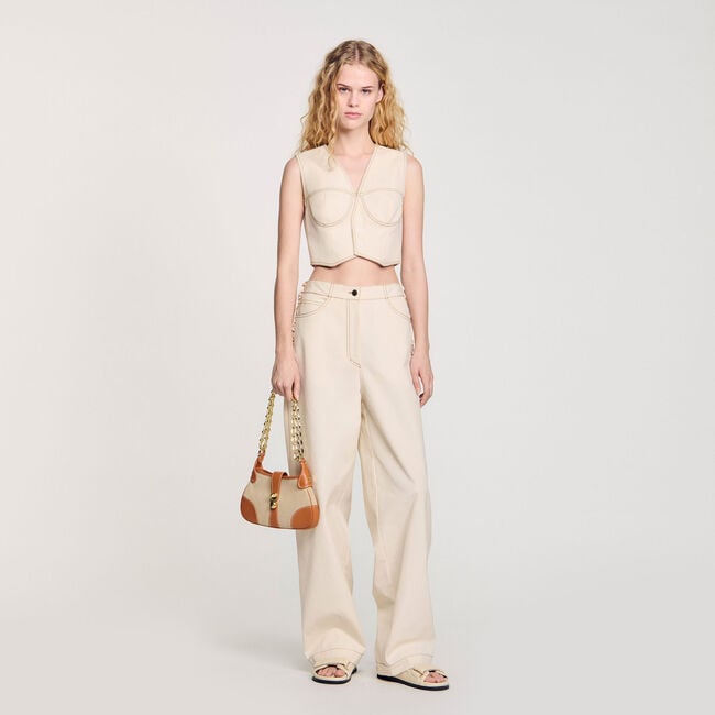 Veston court en jean