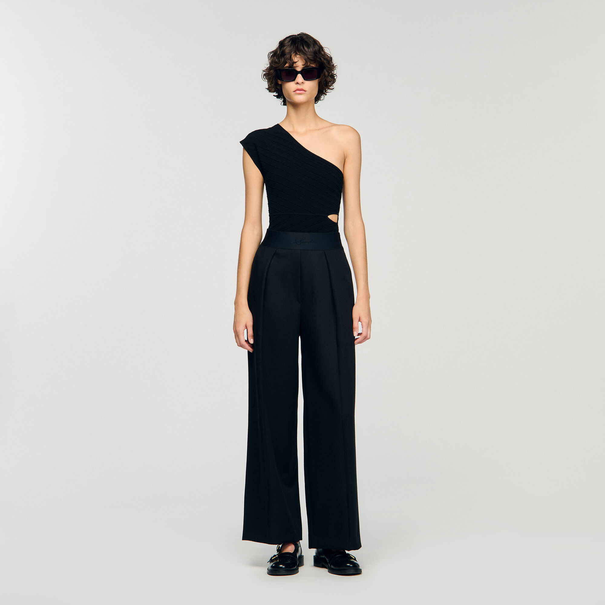 Body en maille asymétrique 