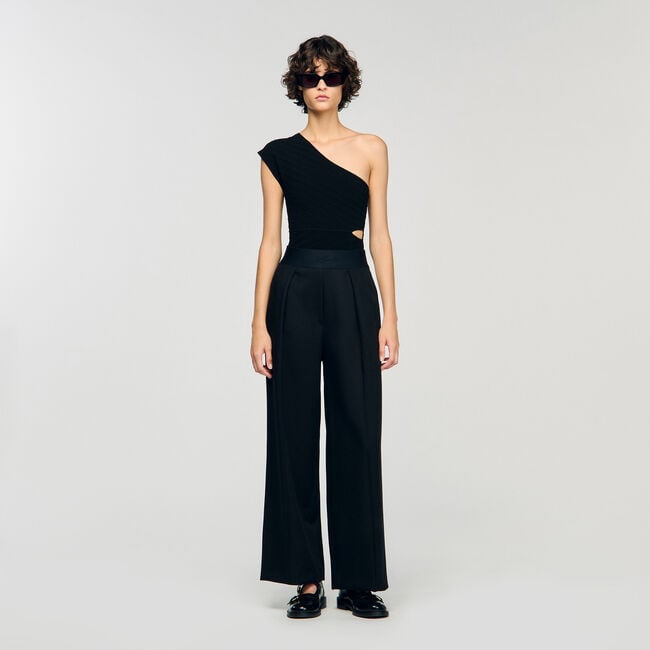 Body en maille asymétrique 