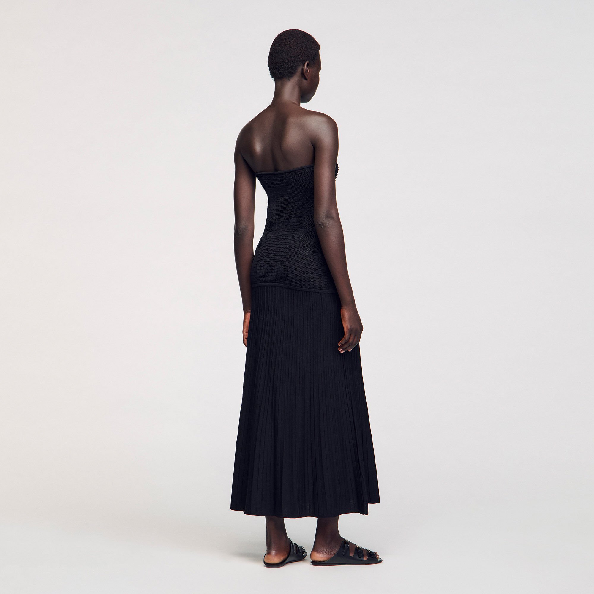 Robe bustier en maille