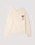 Pull en laine à détail fleur