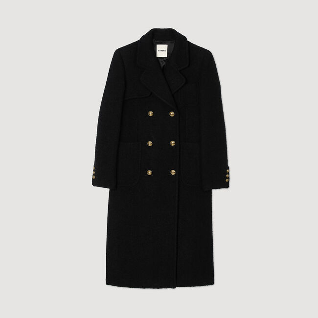 Manteau Hiver Femme Allegra K - Caban Croisé Double Boutonnage - Col à Revers