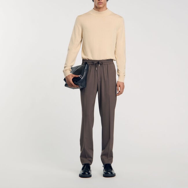 Pantalon de costume élastiqué