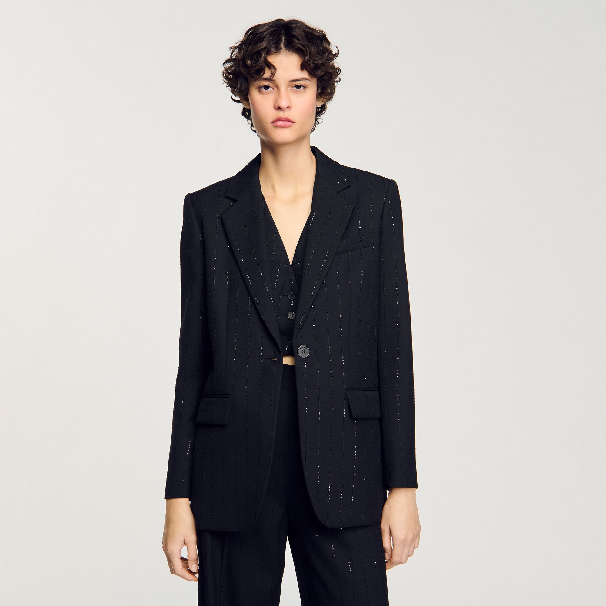 Veste de costume à sequins