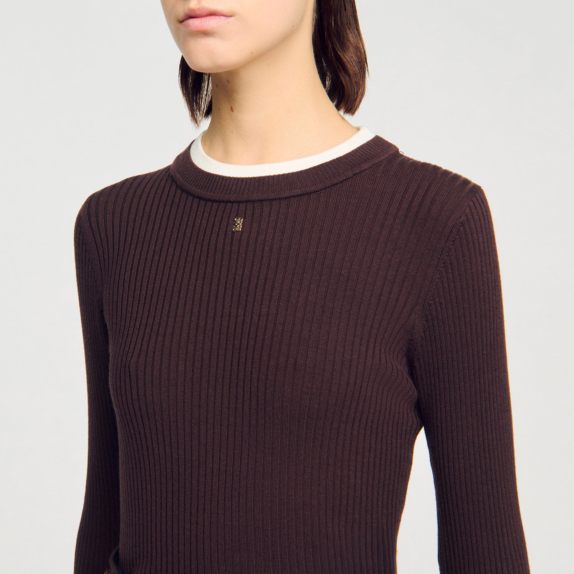 Pull 2 en 1 en laine mélangé