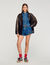 Short en denim à volants 