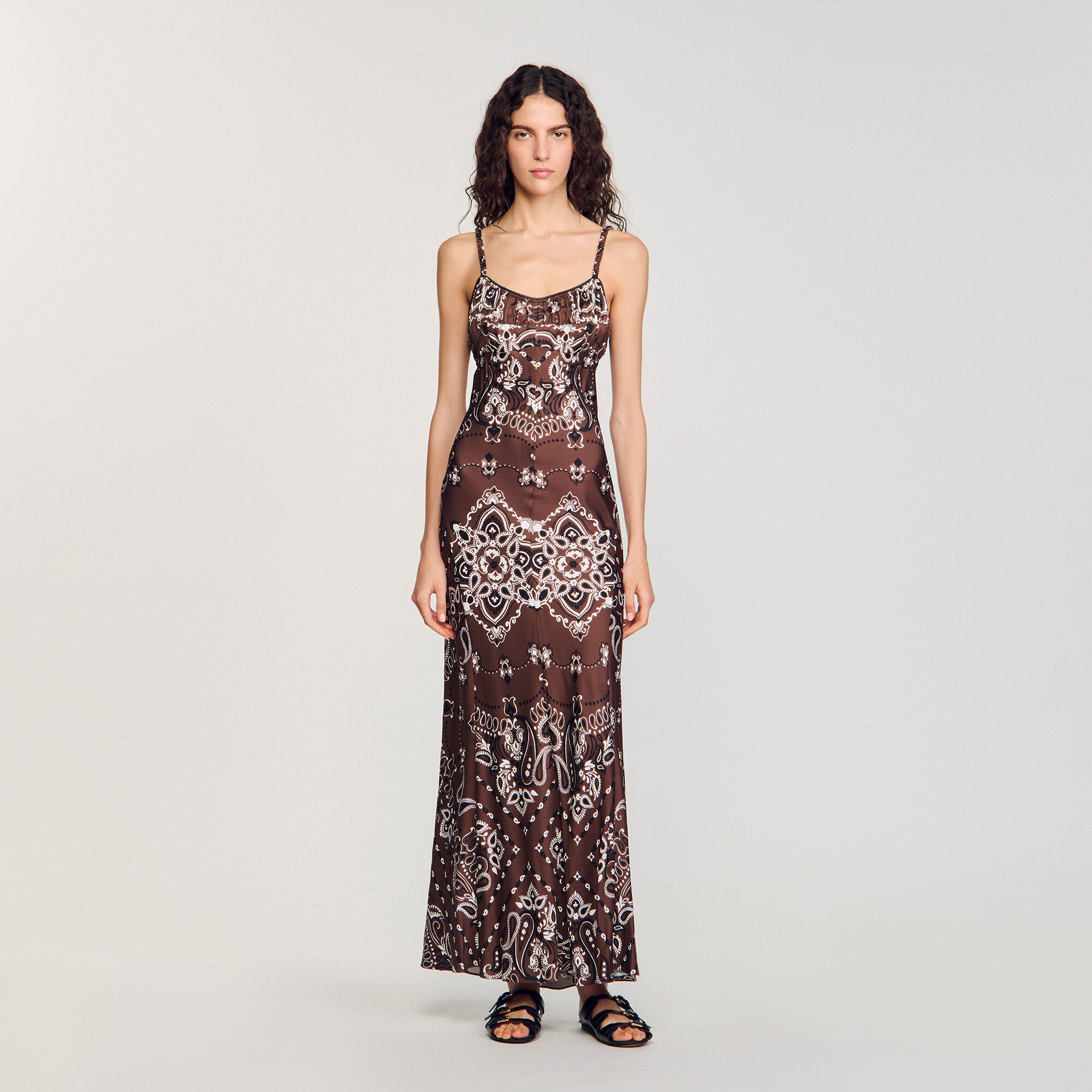 Robe longue à imprimé bandana