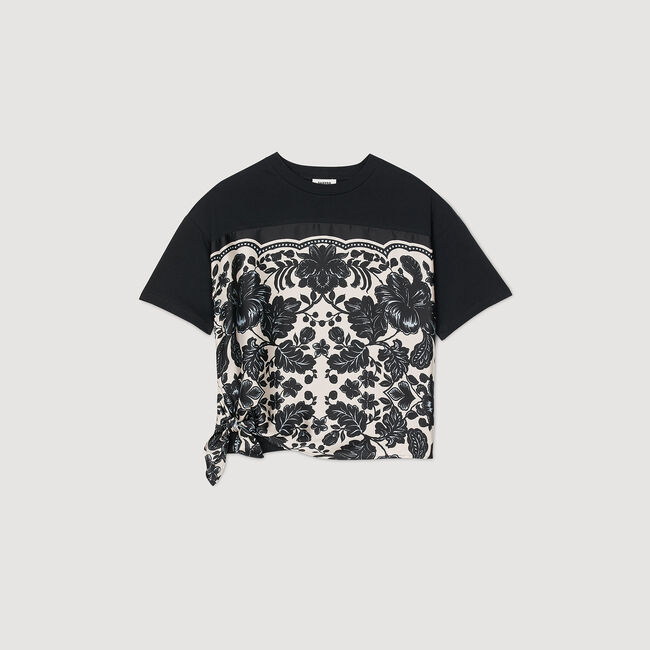 T-shirt à imprimé fleuri 
