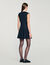 Robe courte tailleur strassée