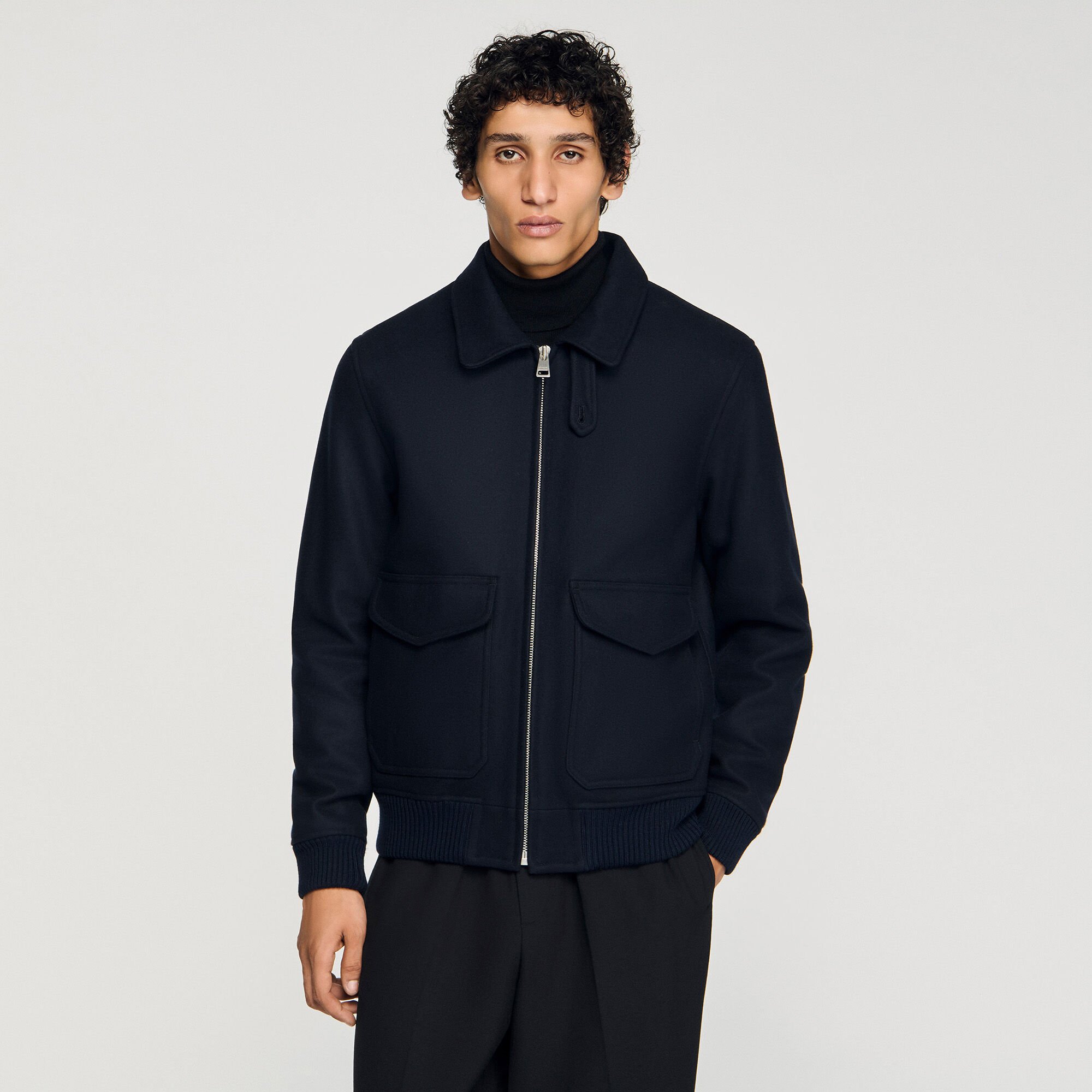 Blouson aviateur zippé