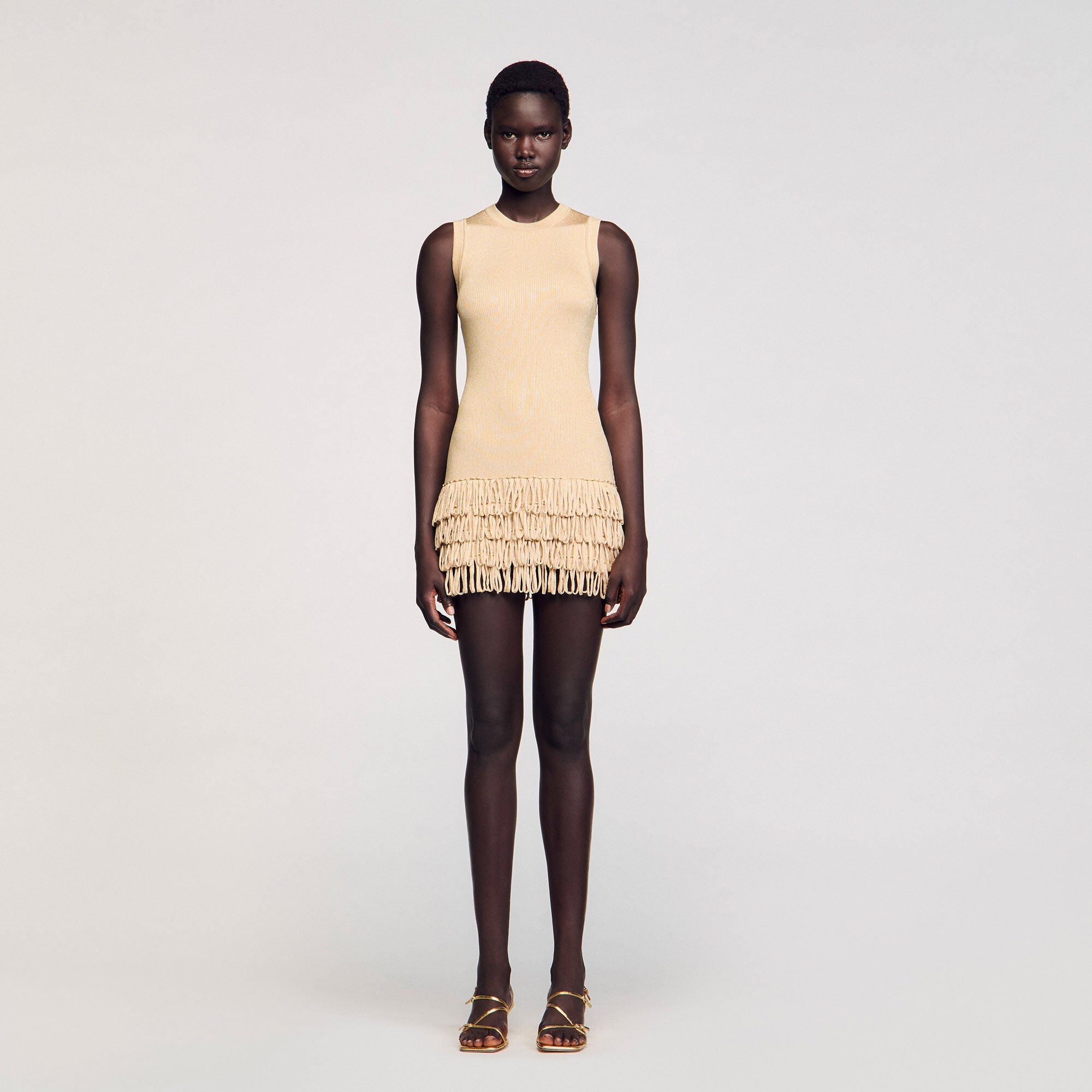 Robe courte en maille