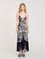 Robe longue à imprimé fleuri hawaïen