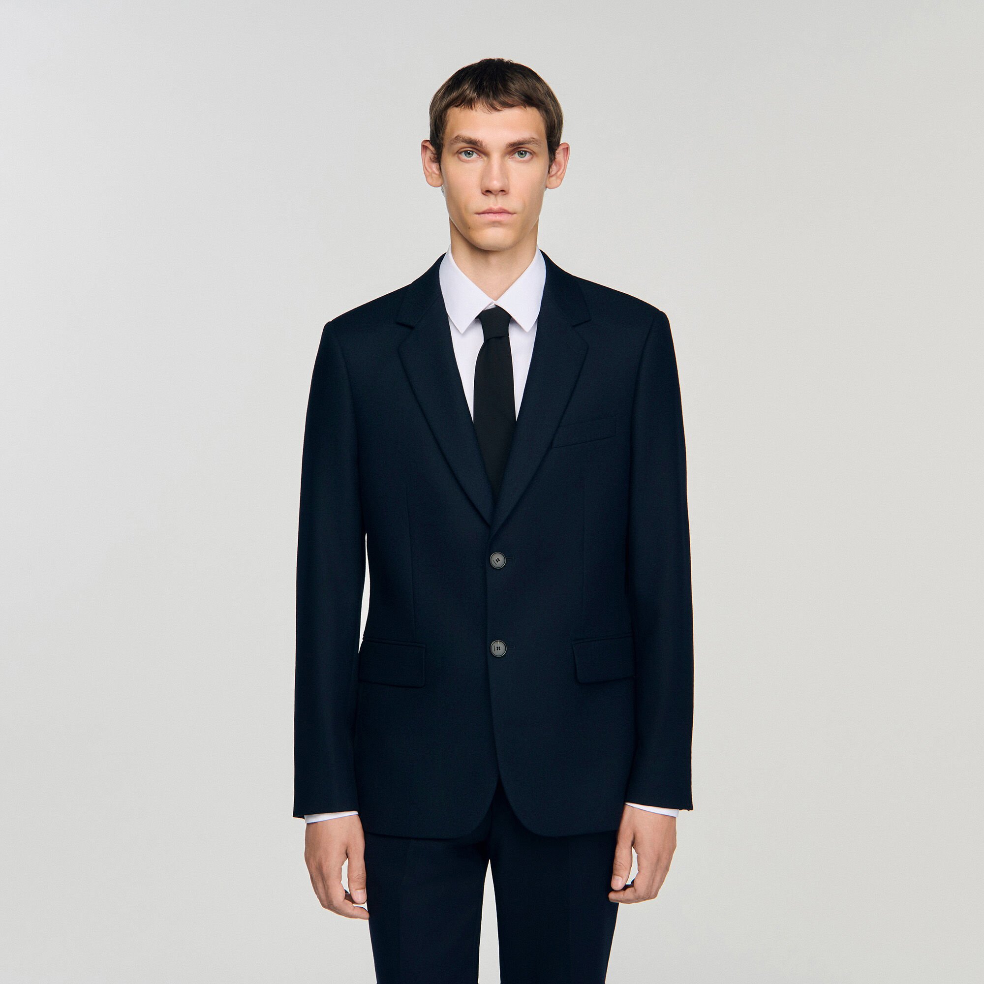Veste de costume en laine vierge