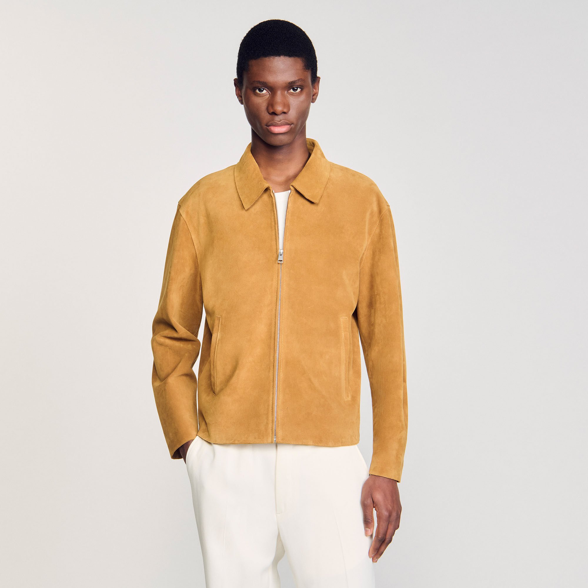 Blouson en croute de cuir 