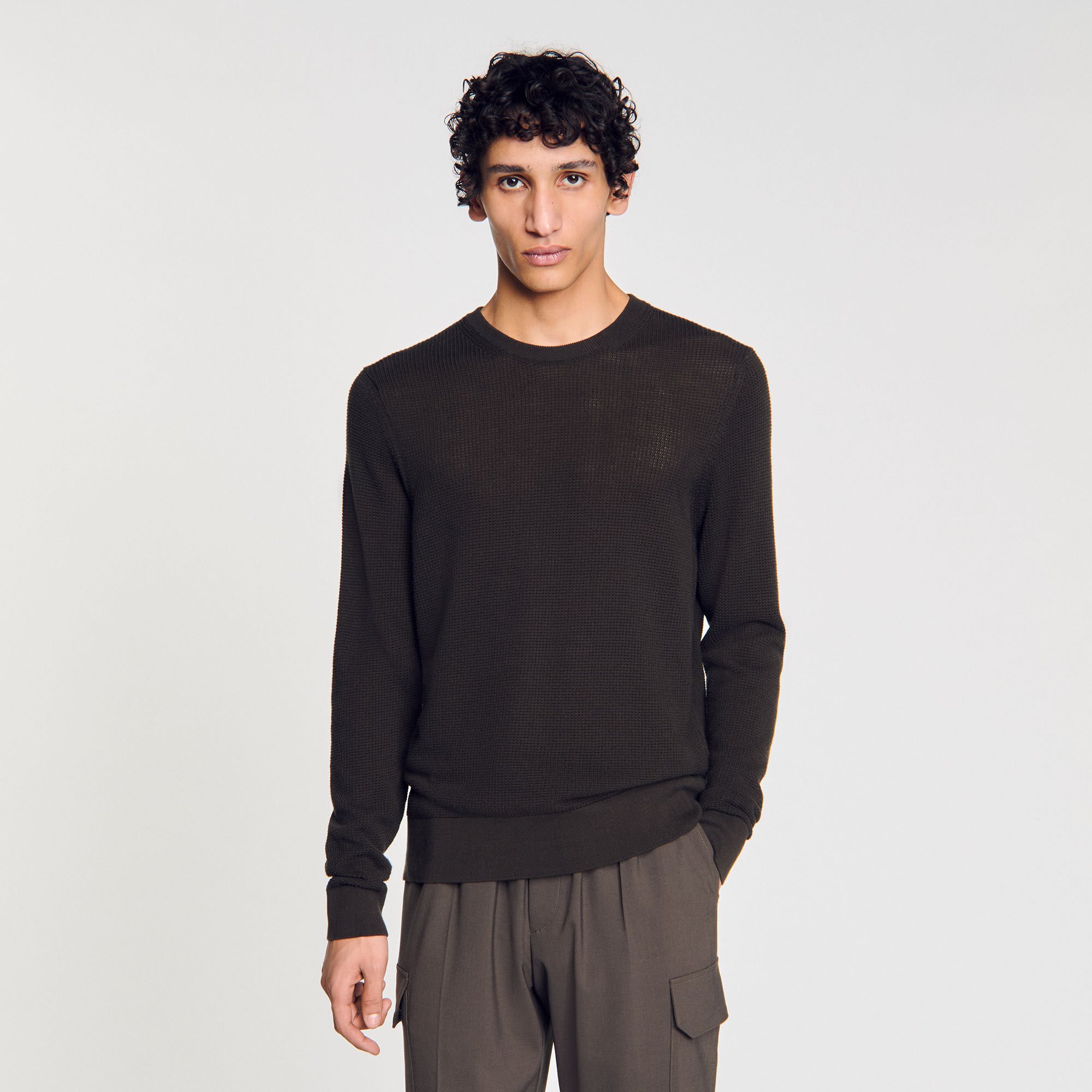 Pull en maille texturée