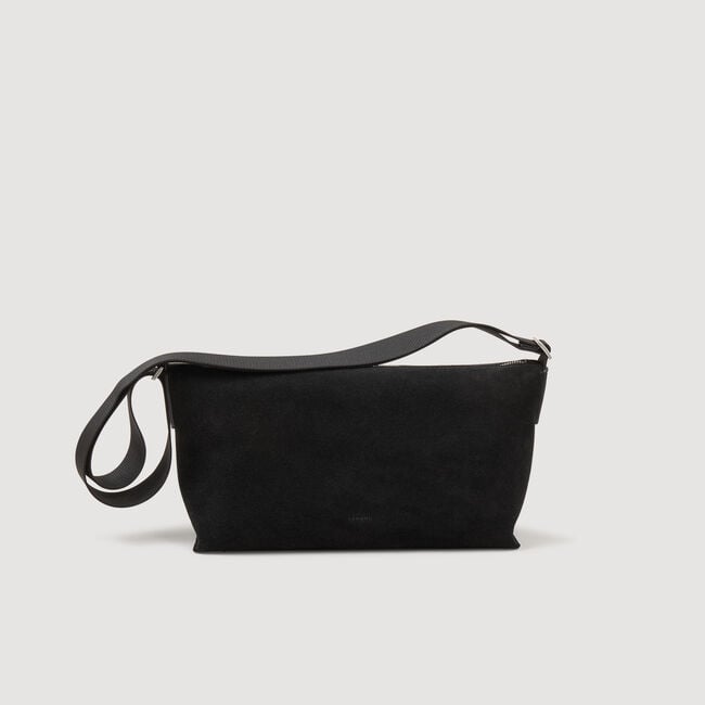 Sac hobo en croûte de cuir