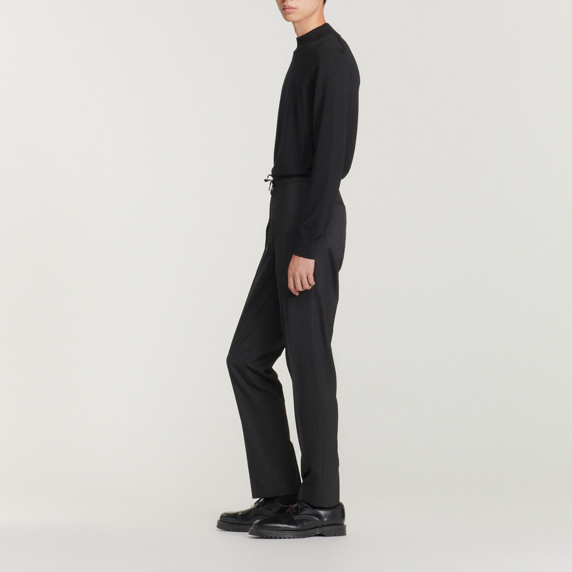 Pantalon à ceinture élastiquée