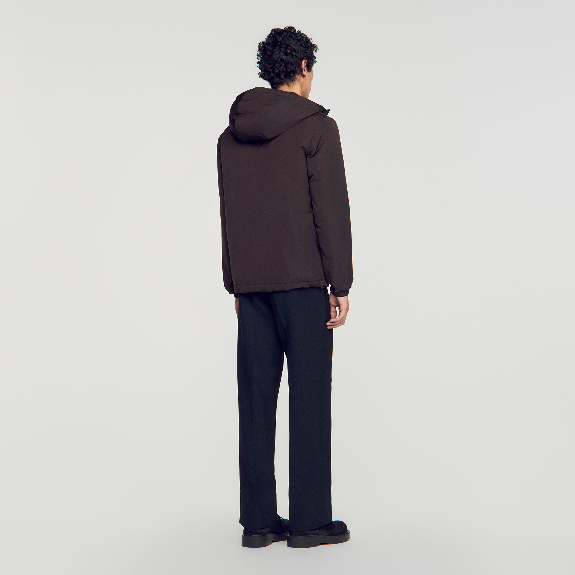 Blouson zipp&eacute; &agrave; capuche - Homme | Sandro Paris