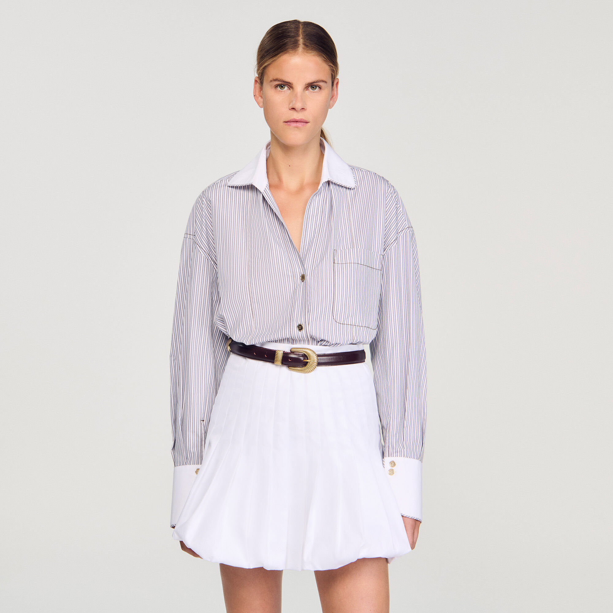 Chemise oversize rayée