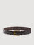 Ceinture en cuir v&eacute;g&eacute;tal tress&eacute;e - Homme | Sandro Paris